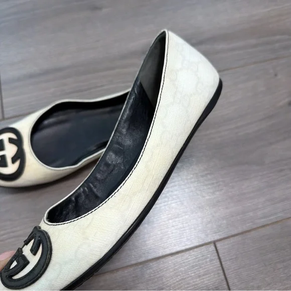 GUCCI vintage monogram Logo Ballet Flats - Picture 7 of 7